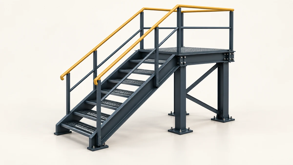 Editorial illustration for Stairs, handrails & miscellaneous steel